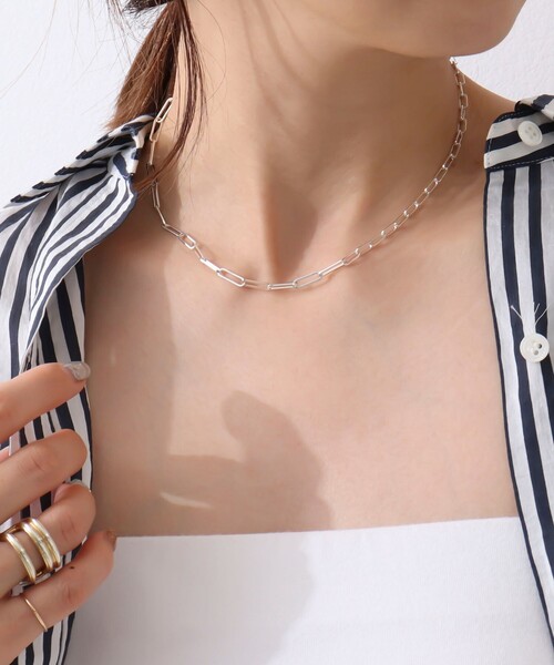 NOLLEY’S（ノーリーズ）の「【grace grace/グラスグラス】コンビチェーンネックレス（ネックレス・レディース・シルバー・FREE）」の4枚目の写真
