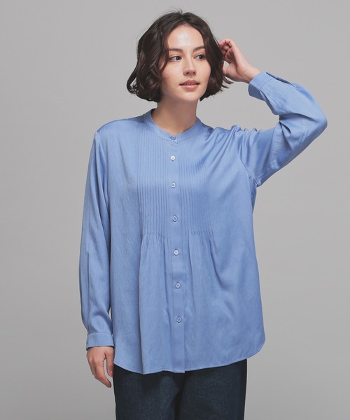 セール】ピンタックブラウス（シャツ/ブラウス）｜GLACIER lusso