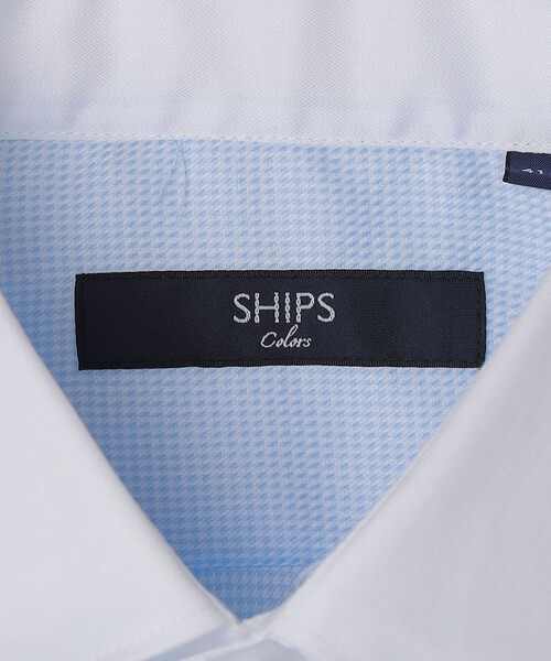 SHIPS Colors(シップス カラーズ)の「SHIPS Colors:イージーケア ドビー クレリック ワイドカラー シャツ(ビジネスシャツ・メンズ・ライトブルー・38/39/40/41/37/42/43)」の9枚目の写真