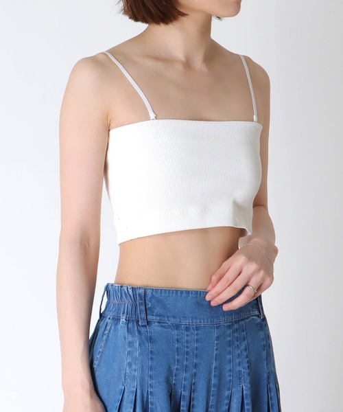 Three Four Time(スリーフォータイム)の「ストラップ付きバンドゥ(その他トップス・レディース・ブラック/オフホワイト・FREE)」の3枚目の写真