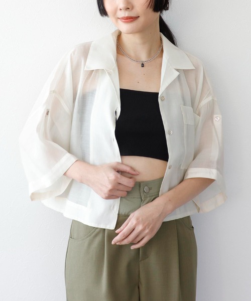 Three Four Time(スリーフォータイム)の「ストラップ付きバンドゥ(その他トップス・レディース・ブラック/オフホワイト・FREE)」の4枚目の写真