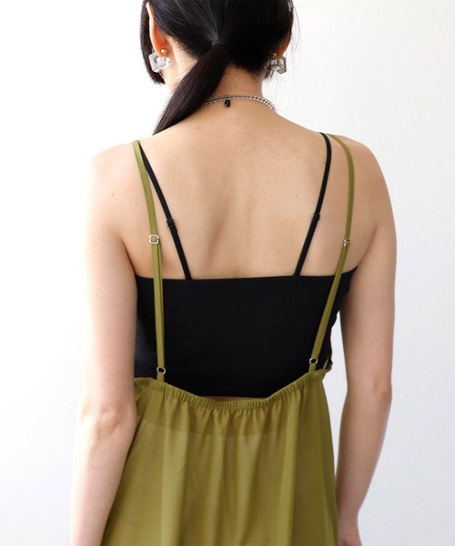 Three Four Time(スリーフォータイム)の「ストラップ付きバンドゥ(その他トップス・レディース・ブラック/オフホワイト・FREE)」の7枚目の写真