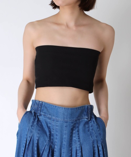 Three Four Time(スリーフォータイム)の「ストラップ付きバンドゥ(その他トップス・レディース・ブラック/オフホワイト・FREE)」の9枚目の写真