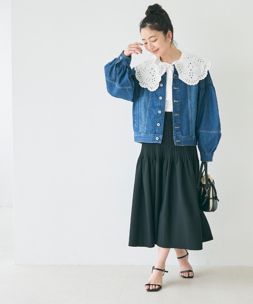 coca(coca)(コカ)の「ビックカラーブラウス(シャツ/ブラウス・レディース・ホワイト・M/L)」の9枚目の写真