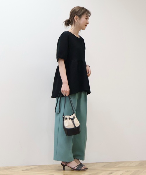 AMERICAN HOLIC（アメリカンホリック）の「フクレジャガードペプラムプルオーバー（その他トップス・レディース・ブラック/アイボリー・L/M）」の10枚目の写真