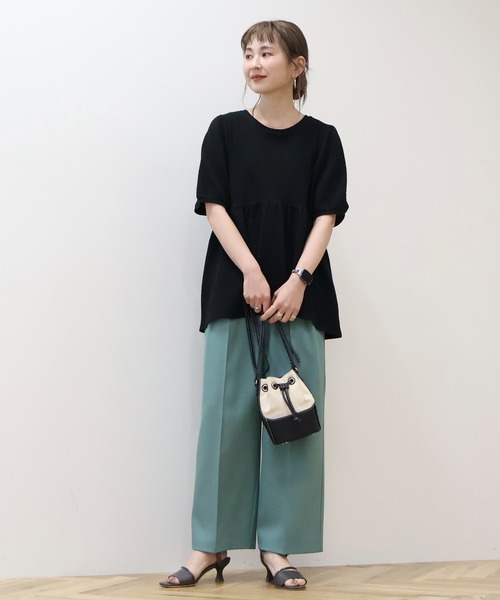 AMERICAN HOLIC（アメリカンホリック）の「フクレジャガードペプラムプルオーバー（その他トップス・レディース・ブラック/アイボリー・L/M）」の11枚目の写真