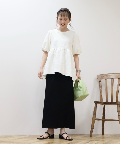 セール】フクレジャガードペプラムプルオーバー（その他トップス