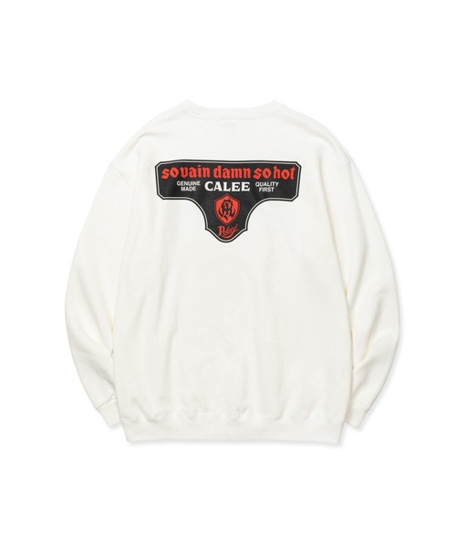 CALEE(キャリー)の「S.V.D.S.H LOGO CREW NECK SW <NATURALLY PAINT DESIGN>(スウェット・メンズ・ブラック/オレンジ/ホワイト/ブルー・SMALL/LARGE/X-LARGE/MEDIUM/XX-LARGE)」の2枚目の写真