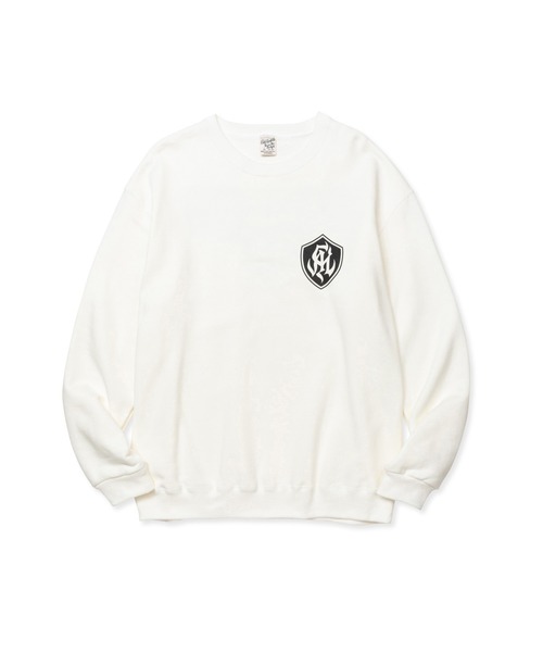 CALEE(キャリー)の「S.V.D.S.H LOGO CREW NECK SW <NATURALLY PAINT DESIGN>(スウェット・メンズ・ブラック/オレンジ/ホワイト/ブルー・SMALL/LARGE/X-LARGE/MEDIUM/XX-LARGE)」の7枚目の写真