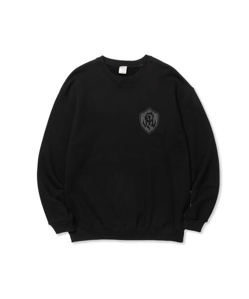 CALEE(キャリー)の「S.V.D.S.H LOGO CREW NECK SW <NATURALLY PAINT DESIGN>(スウェット・メンズ・ブラック/オレンジ/ホワイト/ブルー・SMALL/LARGE/X-LARGE/MEDIUM/XX-LARGE)」の8枚目の写真