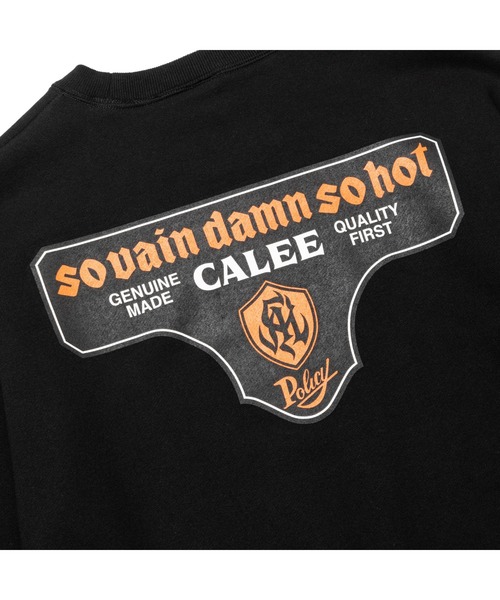 CALEE(キャリー)の「S.V.D.S.H LOGO CREW NECK SW <NATURALLY PAINT DESIGN>(スウェット・メンズ・ブラック/オレンジ/ホワイト/ブルー・SMALL/LARGE/X-LARGE/MEDIUM/XX-LARGE)」の13枚目の写真