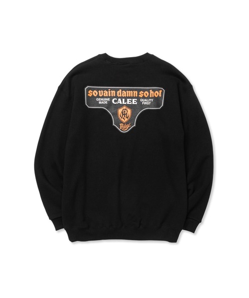 CALEE(キャリー)の「S.V.D.S.H LOGO CREW NECK SW <NATURALLY PAINT DESIGN>(スウェット・メンズ・ブラック/オレンジ/ホワイト/ブルー・SMALL/LARGE/X-LARGE/MEDIUM/XX-LARGE)」の5枚目の写真