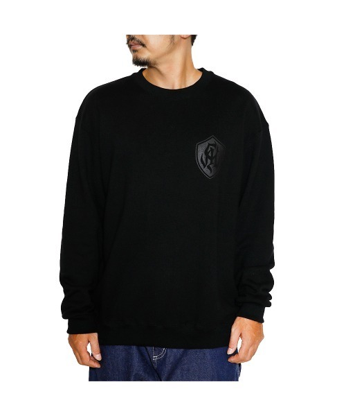 CALEE(キャリー)の「S.V.D.S.H LOGO CREW NECK SW <NATURALLY PAINT DESIGN>(スウェット・メンズ・ブラック/オレンジ/ホワイト/ブルー・SMALL/LARGE/X-LARGE/MEDIUM/XX-LARGE)」の6枚目の写真