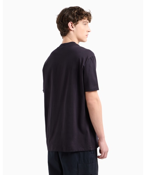 ARMANI EXCHANGE(アルマーニエクスチェンジ)の「【A|X アルマーニ エクスチェンジ】AXロゴ 半袖クルーネックTシャツ/REGULAR(Tシャツ/カットソー・メンズ・ダークネイビー/ホワイト/ベージュ・MEDIUM/LARGE/X-LARGE/X-SMALL/SMALL/XX-LARGE)」の5枚目の写真