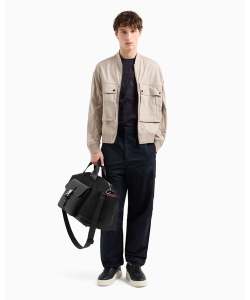 ARMANI EXCHANGE(アルマーニエクスチェンジ)の「【A|X アルマーニ エクスチェンジ】AXロゴ 半袖クルーネックTシャツ/REGULAR(Tシャツ/カットソー・メンズ・ダークネイビー/ホワイト/ベージュ・MEDIUM/LARGE/X-LARGE/X-SMALL/SMALL/XX-LARGE)」の6枚目の写真
