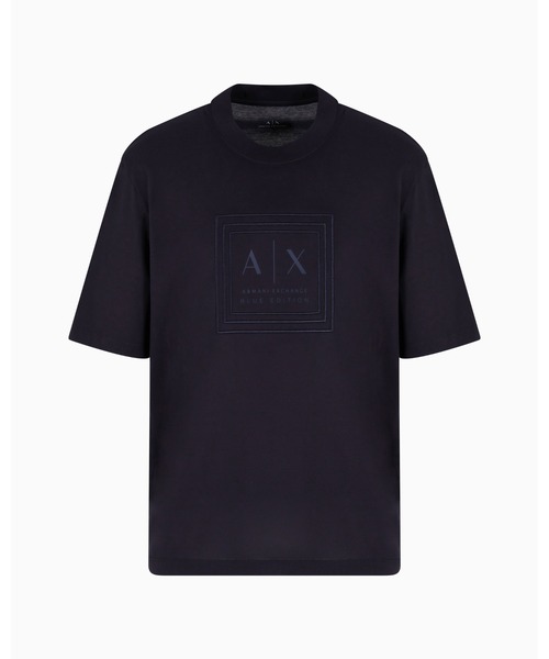 ARMANI EXCHANGE(アルマーニエクスチェンジ)の「【A|X アルマーニ エクスチェンジ】AXロゴ 半袖クルーネックTシャツ/REGULAR(Tシャツ/カットソー・メンズ・ダークネイビー/ホワイト/ベージュ・MEDIUM/LARGE/X-LARGE/X-SMALL/SMALL/XX-LARGE)」の4枚目の写真