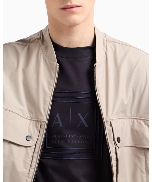 ARMANI EXCHANGE(アルマーニエクスチェンジ)の「【A|X アルマーニ エクスチェンジ】AXロゴ 半袖クルーネックTシャツ/REGULAR(Tシャツ/カットソー・メンズ・ダークネイビー/ホワイト/ベージュ・MEDIUM/LARGE/X-LARGE/X-SMALL/SMALL/XX-LARGE)」の7枚目の写真