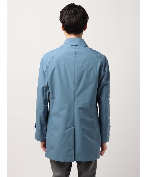 最高コート ステンカラーコート 撥水 防シワ 軽量 ポリエステル 無地