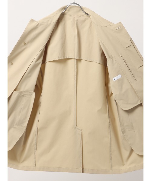 SUIT SQUARE（スーツスクエア）の「最高コート ステンカラーコート 撥水 防シワ 軽量 ポリエステル 無地（ステンカラーコート・メンズ・ベージュ系/ネイビー系/ブルー系・M/S/LL/L）」の22枚目の写真