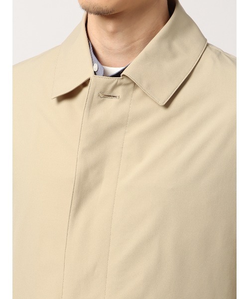 SUIT SQUARE（スーツスクエア）の「最高コート ステンカラーコート 撥水 防シワ 軽量 ポリエステル 無地（ステンカラーコート・メンズ・ベージュ系/ネイビー系/ブルー系・M/S/LL/L）」の4枚目の写真