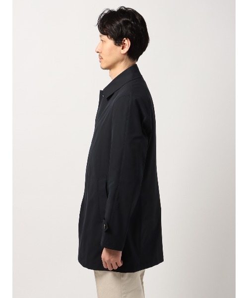 最高コート ステンカラーコート 撥水 防シワ 軽量 ポリエステル 無地