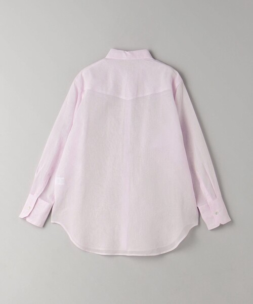 BEAUTY&YOUTH UNITED ARROWS（ビューティーアンドユースユナイテッドアローズ）の「コットンシアー ウエスタンシャツ（シャツ/ブラウス・レディース・オフホワイト/ダークグレー/ライトピンク・FREE）」の18枚目の写真