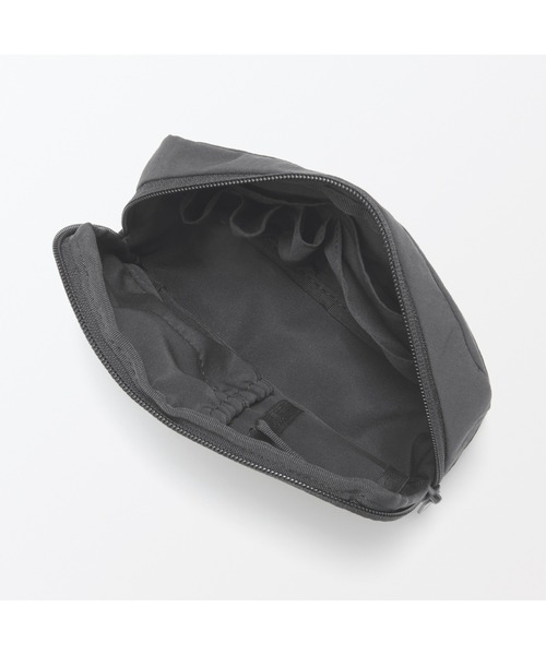 無印良品(ムジルシリョウヒン)の「リンクルナイロン 大きく開くポーチ L 約18×11.5×7cm(ポーチ・レディース・ダークグレー/ピンク/グレー・FREE)」の12枚目の写真
