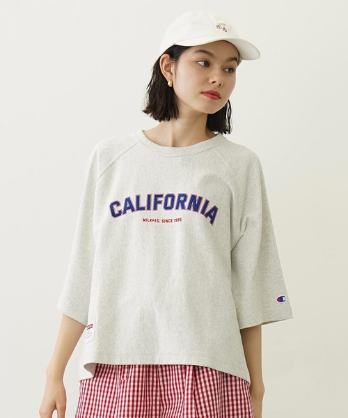 Champion（チャンピオン）の「MILKFED.×CHAMPION CALIFORNIA S/S TEE（Tシャツ/カットソー・レディース・ブラック/ライトブルー/オートミール/ライトパープル・S/M）」の3枚目の写真