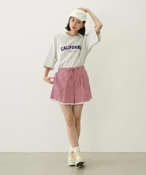 Champion（チャンピオン）の「MILKFED.×CHAMPION CALIFORNIA S/S TEE（Tシャツ/カットソー・レディース・ブラック/ライトブルー/オートミール/ライトパープル・S/M）」の8枚目の写真