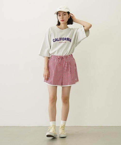 Champion（チャンピオン）の「MILKFED.×CHAMPION CALIFORNIA S/S TEE（Tシャツ/カットソー・レディース・ブラック/ライトブルー/オートミール/ライトパープル・S/M）」の10枚目の写真