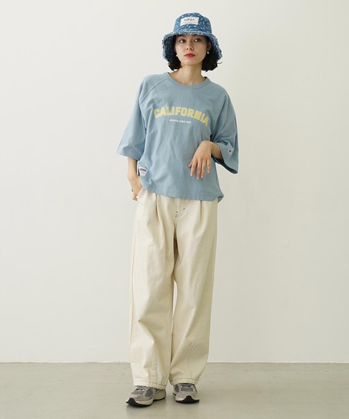 Champion（チャンピオン）の「MILKFED.×CHAMPION CALIFORNIA S/S TEE（Tシャツ/カットソー・レディース・ブラック/ライトブルー/オートミール/ライトパープル・S/M）」の15枚目の写真
