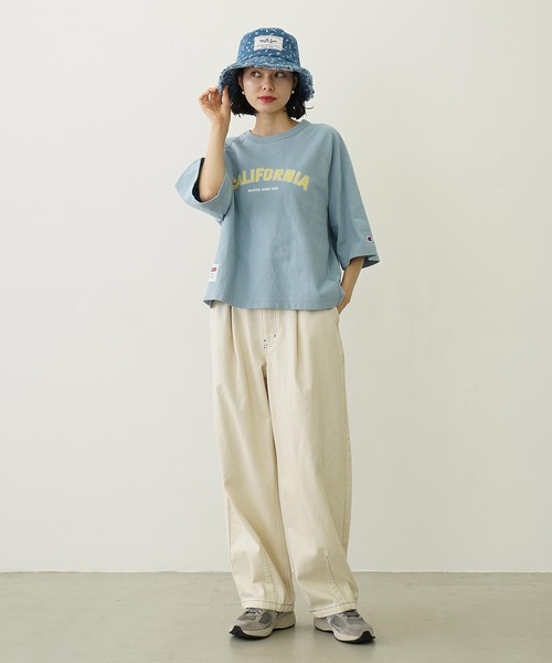 Champion（チャンピオン）の「MILKFED.×CHAMPION CALIFORNIA S/S TEE（Tシャツ/カットソー・レディース・ブラック/ライトブルー/オートミール/ライトパープル・S/M）」の16枚目の写真