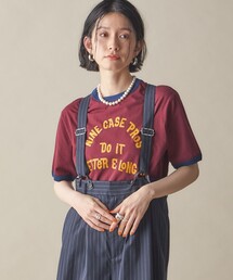 SHIPS | SHIPS NINE CASE:〈洗濯機可能〉プリント リンガー TEE(Tシャツ/カットソー)