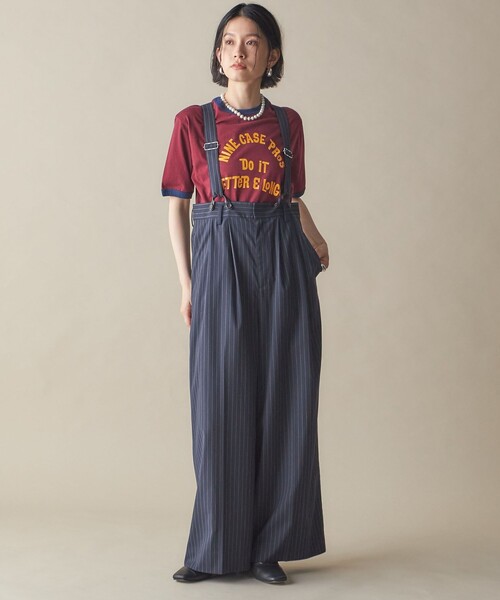 SHIPS（シップス）の「SHIPS NINE CASE:〈洗濯機可能〉プリント リンガー TEE（Tシャツ/カットソー・レディース・グレー/ワイン・ONE SIZE）」の19枚目の写真
