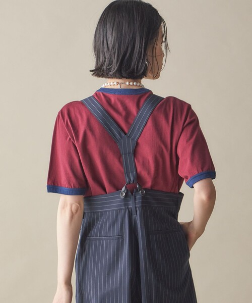 SHIPS（シップス）の「SHIPS NINE CASE:〈洗濯機可能〉プリント リンガー TEE（Tシャツ/カットソー・レディース・グレー/ワイン・ONE SIZE）」の16枚目の写真