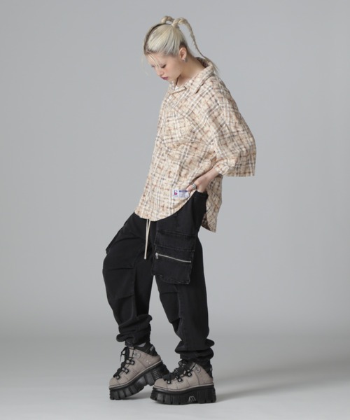 DANKE SCHON（ダンケシェーン）の「【WEB＆DEPOT限定】DankeSchon/ダンケシェーン/DENIM  ZIPPOCKET（その他パンツ・レディース・グレー/ブラック・S/M/L/XL）」の16枚目の写真