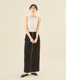 【セットアップ可!】カットオフデザインタイトスカート