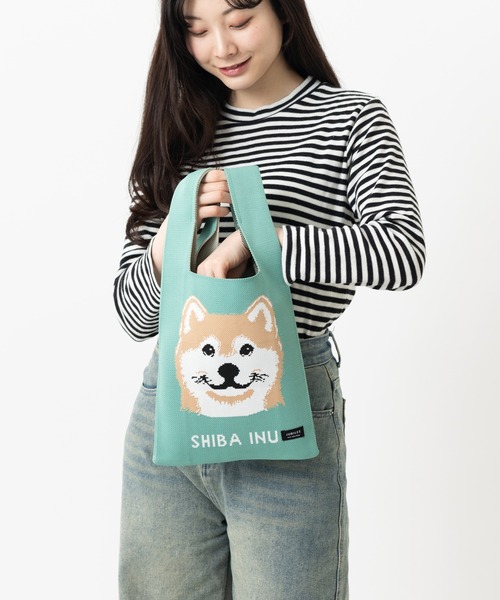 Jubilee(ジュビリー)の「ニットトートバッグ 大きめマルシェサイズ 犬種別デザイン お散歩(トートバッグ・レディース・その他8/その他10/その他13/その他1/その他2/その他3/その他5/その他11/その他6/その他14/その他4/その他7/その他9/その他12/その他15/その他16/その他17/その他18/その他19/その他20・FREE)」の2枚目の写真