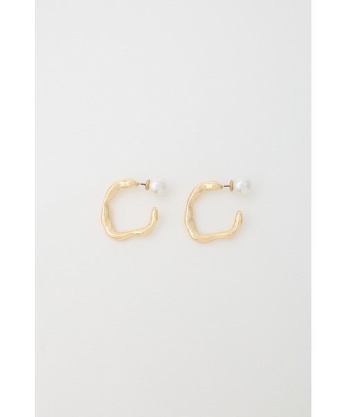 MOUSSY（マウジー）の「DISTORTED HOOP ピアス（ピアス（両耳用）・レディース・シルバー/ゴールド・FREE）」の3枚目の写真