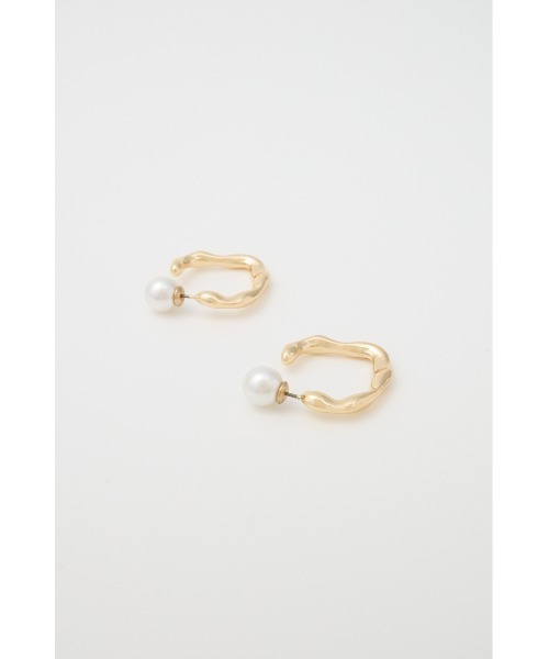 MOUSSY（マウジー）の「DISTORTED HOOP ピアス（ピアス（両耳用）・レディース・シルバー/ゴールド・FREE）」の5枚目の写真