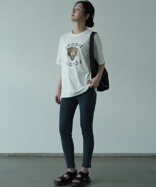 セール】タイガープリントオーバーサイズTシャツ（Tシャツ