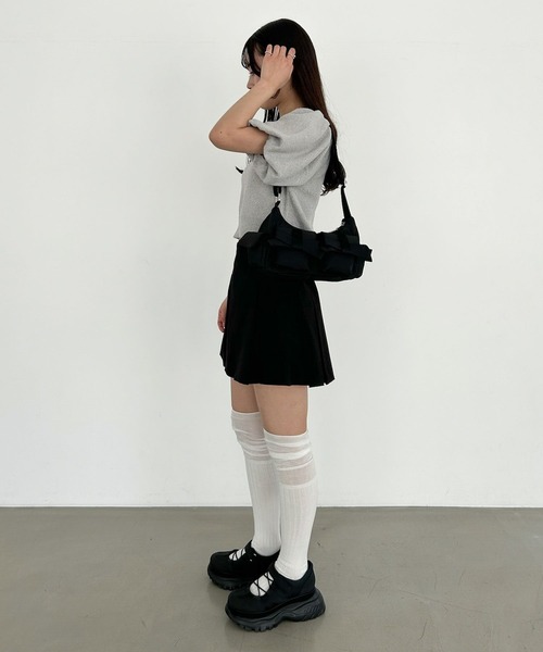 Heather（ヘザー）の「バルーンスリーブニット　326337（ニット/セーター・レディース・グレー/オフホワイト/イエロー・FREE）」の13枚目の写真