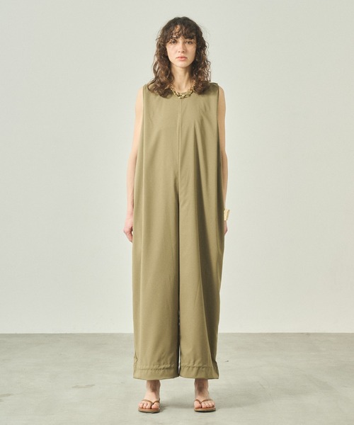 セール】「KHA:KI / カーキ」 Q.Dジャンプスーツ Q.D JUMPSUITS