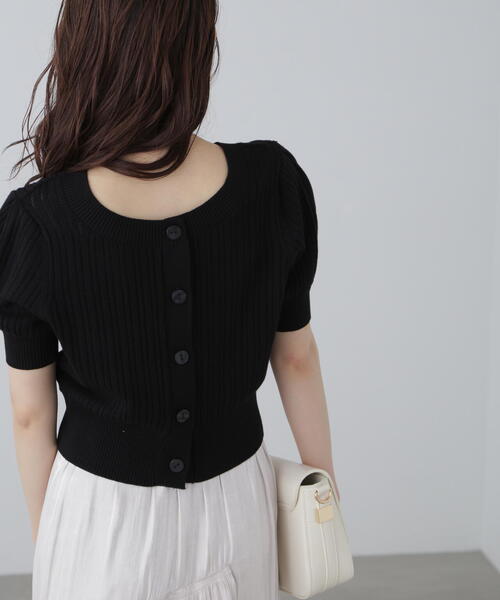 FREE'S MART（フリーズマート）の「◆透かし編み前後2WAYカーディガン（Tシャツ/カットソー・レディース・イエロー/オレンジ/ホワイト/ブラック・FREE）」の9枚目の写真