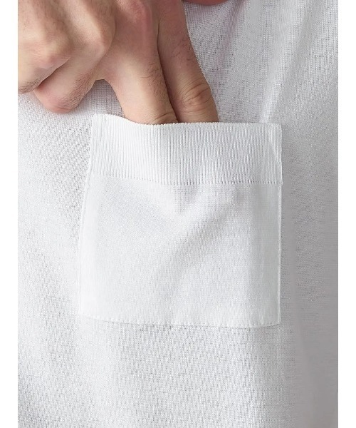 Perfect Suit FActory(パーフェクトスーツファクトリー)の「リブスタート シルケット半袖Tシャツ(Tシャツ/カットソー・メンズ・ブラック/ホワイト/ライトグレー・M/L/LL)」の8枚目の写真