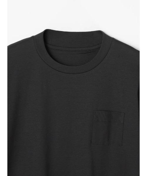 Perfect Suit FActory(パーフェクトスーツファクトリー)の「リブスタート シルケット半袖Tシャツ(Tシャツ/カットソー・メンズ・ブラック/ホワイト/ライトグレー・M/L/LL)」の15枚目の写真