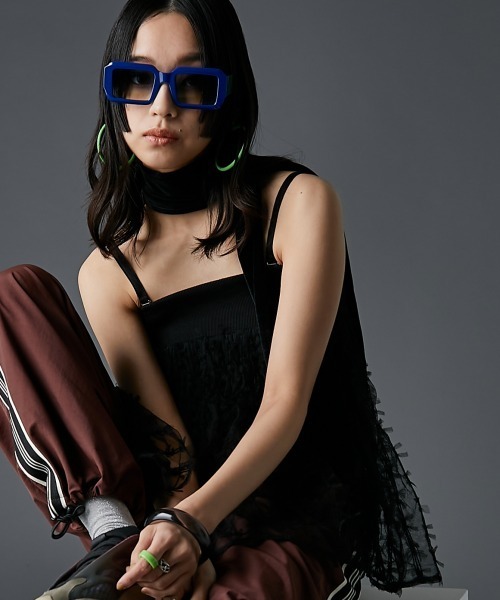 GEVS.(ジェイヴィス)の「シアーキャミソール<大きいサイズ有>GEVS.(キャミソール・レディース・ブラック/オフホワイト・L/M/5L/4L/3L/LL)」の13枚目の写真