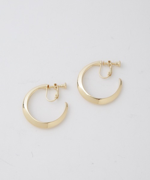 NANO universe（ナノユニバース）の「フープイヤリング（イヤリング・レディース・ゴールド/シルバー・FREE）」の4枚目の写真