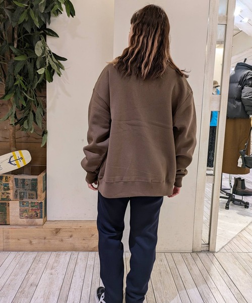 Romon（ロマン）の「Romon Loose Fit Sweat Cardigan（カーディガン/ボレロ・レディース・ダークブラウン/ブラック・L/M/XL）」の11枚目の写真