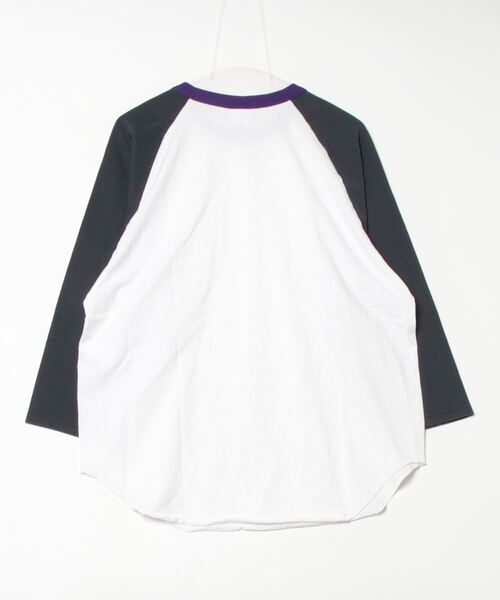 WALLA WALLA SPORT(ワラワラスポーツ)の「3/4 BASEBALL TEE 3-TONE / 3/4 ベースボールT 3トーン(Tシャツ/カットソー・メンズ・ネイビー/マスタード/グリーン/スミクロ・X-LARGE/XX-LARGE/XXX-LARGE/LARGE/MEDIUM/SMALL)」の14枚目の写真